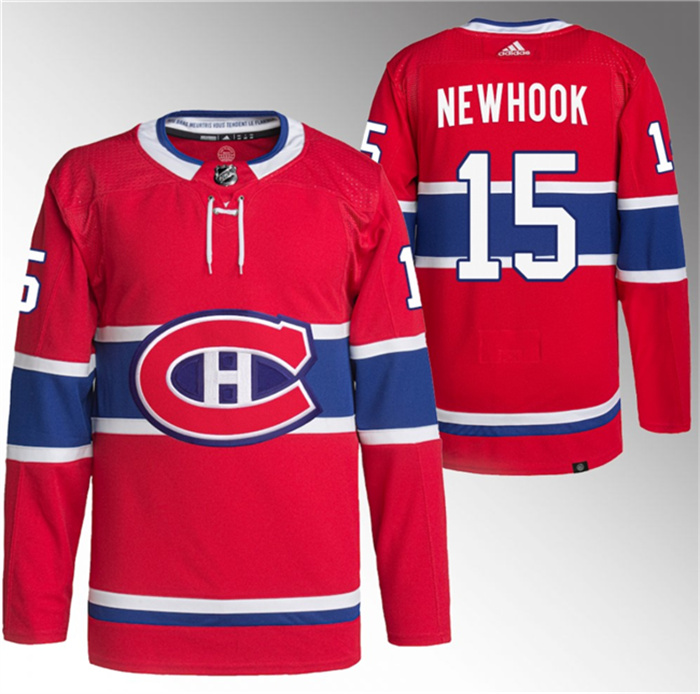 Personalized Men’s Montreal Canadiens #15 Alex Newhook Red Stitched Jersey