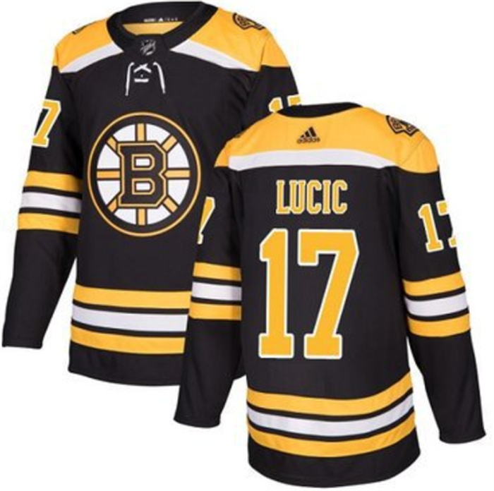 Personalized Men’s Boston Bruins #17 Milan Lucic Black Stitched Jersey