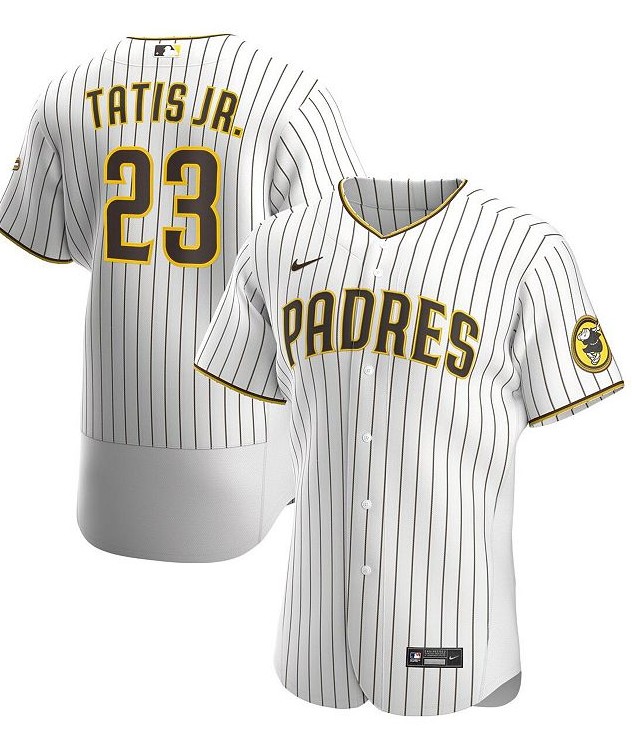 Personalized Men’s Padres 23 Fernando Tatis Jr. White Flexbase Jersey