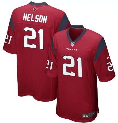 Personalized Men’s Houston Texans #21 Steven Nelson Red Limited Jersey