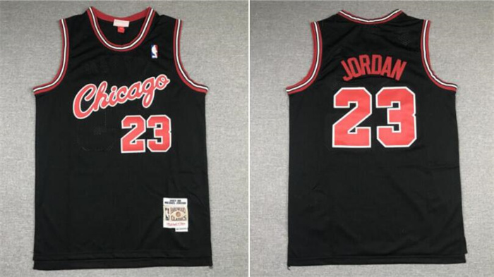 Personalized Youth Chicago Bulls #23 Michael Jordan Black Stitched Basketball Jersey