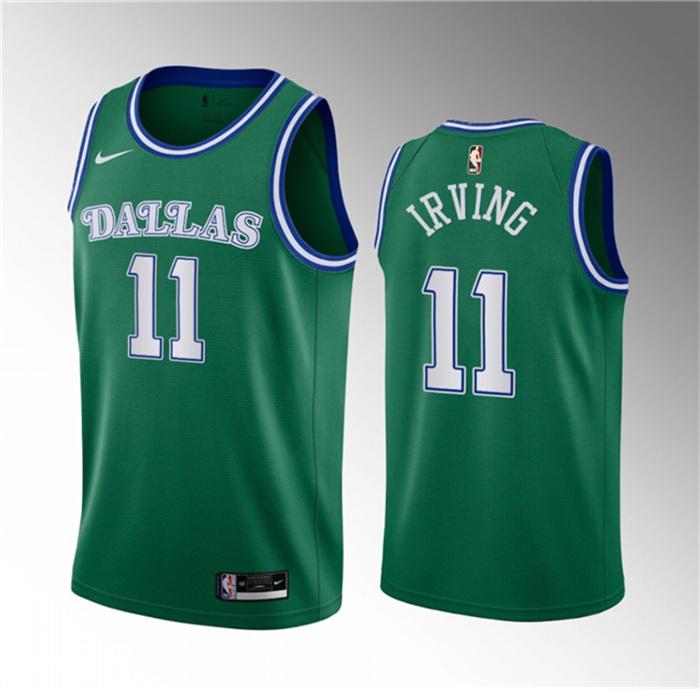 Personalized Men’s Dallas Mavericks #11 Kyrie Irving Green Classic Edition Stitched Basketball Jersey