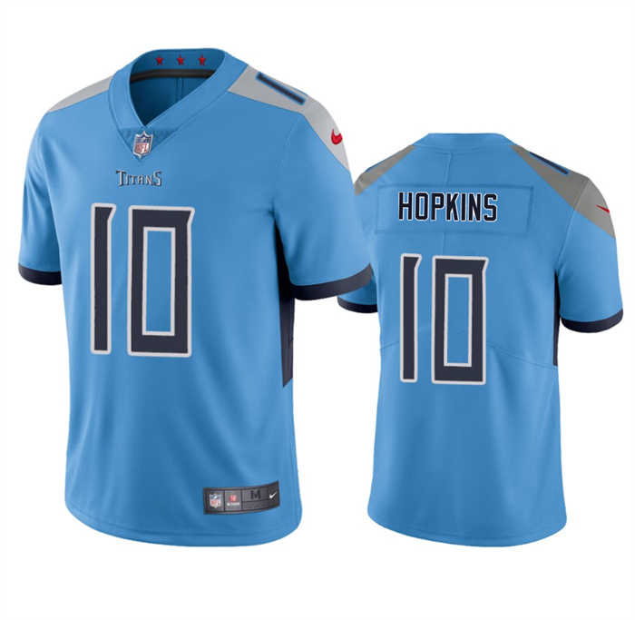 Personalized Men’s Tennessee Titans #10 DeAndre Hopkins Blue Untouchable Stitched Jersey