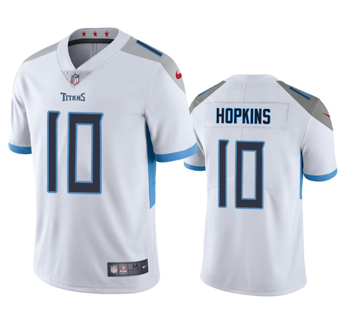 Personalized Men’s Tennessee Titans #10 DeAndre Hopkins White Untouchable Stitched Jersey