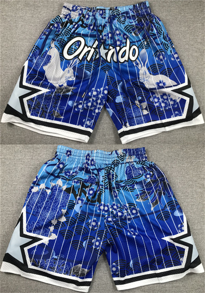 Personalized Men’s Orlando Magic Blue Shorts(Run Small)