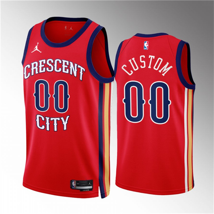 Personalized Men’s New Orleans Pelicans Active Player Red 2022 23 Statement Edition Stitched Basketball Jersey