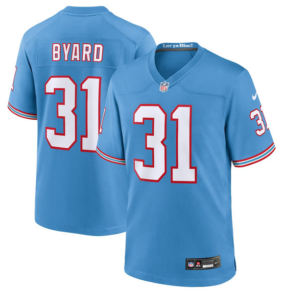 Personalized Men’s Tennessee Titans #31 Kevin Byard Light Blue Throwback Player Stitched Game Jersey