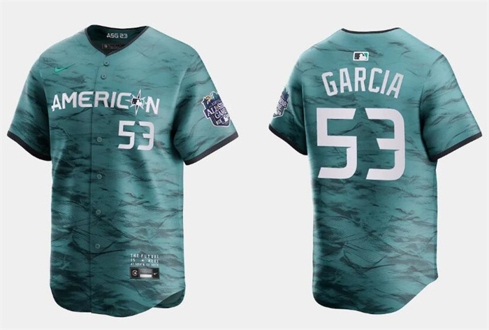 Personalized Men’s Texas Rangers #53 Adolis Garcia Teal 2023 All-Star Stitched Baseball Jersey