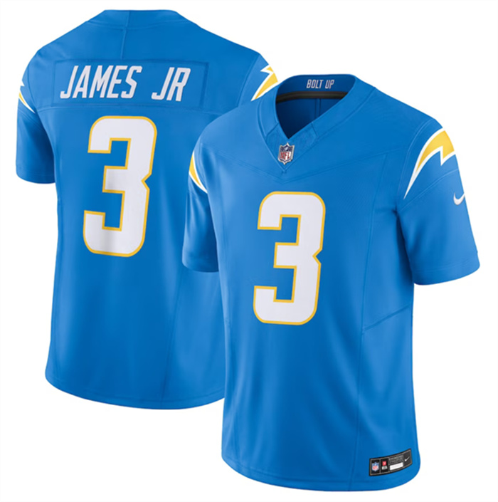 Personalized Men’s Los Angeles Chargers #3 Derwin James Jr. Blue 2023 F.U.S.E. Untouchable Limited Stitched Jersey
