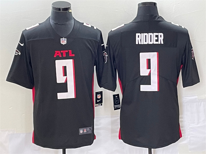 Personalized Men’s Atlanta Falcons #9 Desmond Ridder New Black Untouchable Limited Stitched Jersey