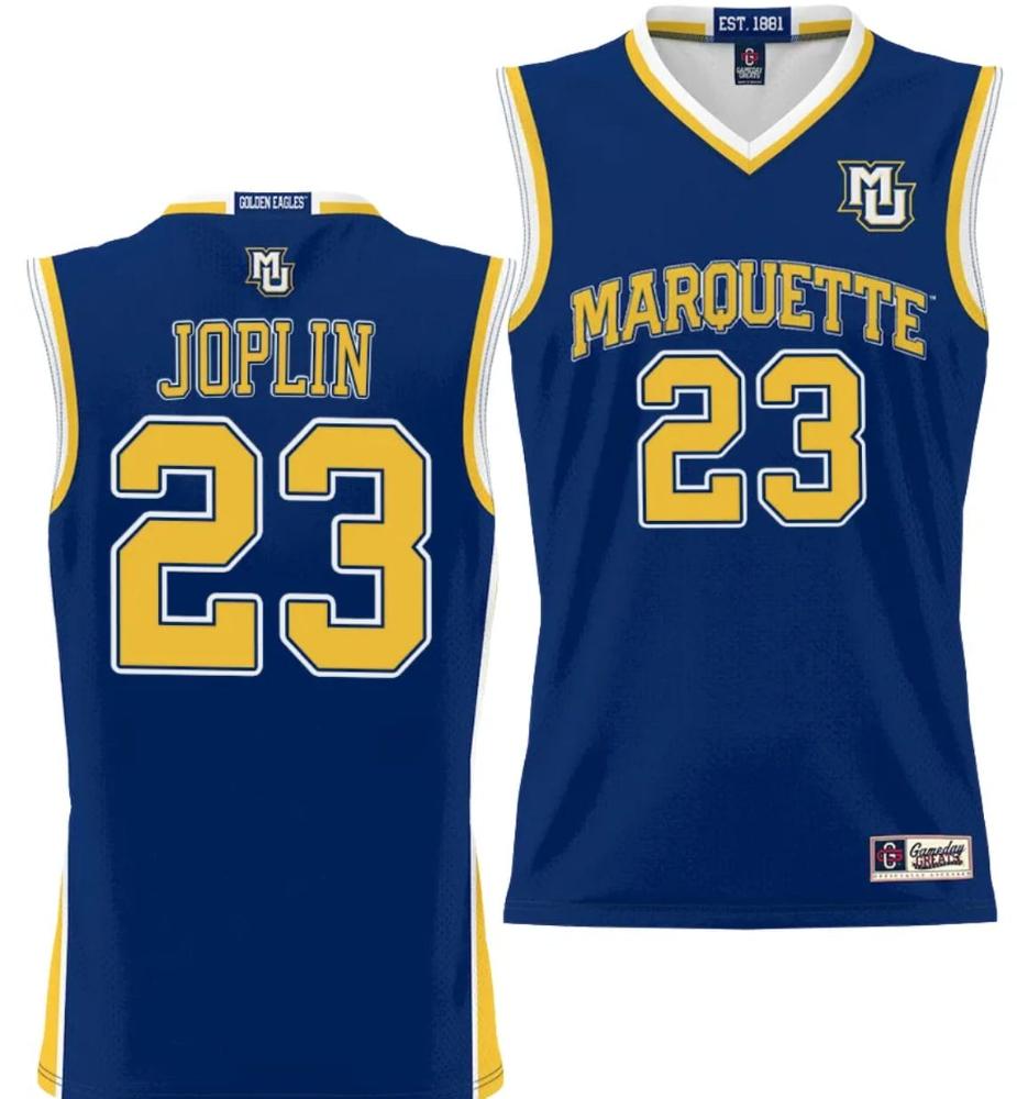 Personalized Men’s David Joplin Jersey #23 Marquette Golden Eagles NIL Basketball Lightweigh