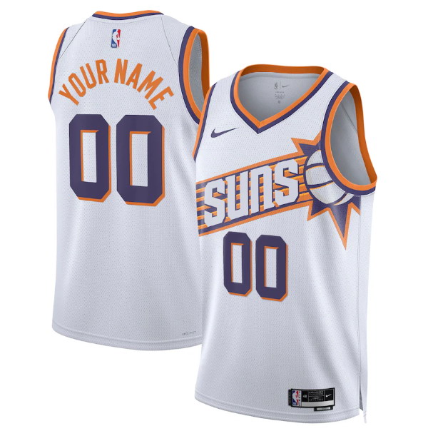 Personalized Men’s Phoenix Suns Active Player White Association Edition Stitched Basketball Jersey