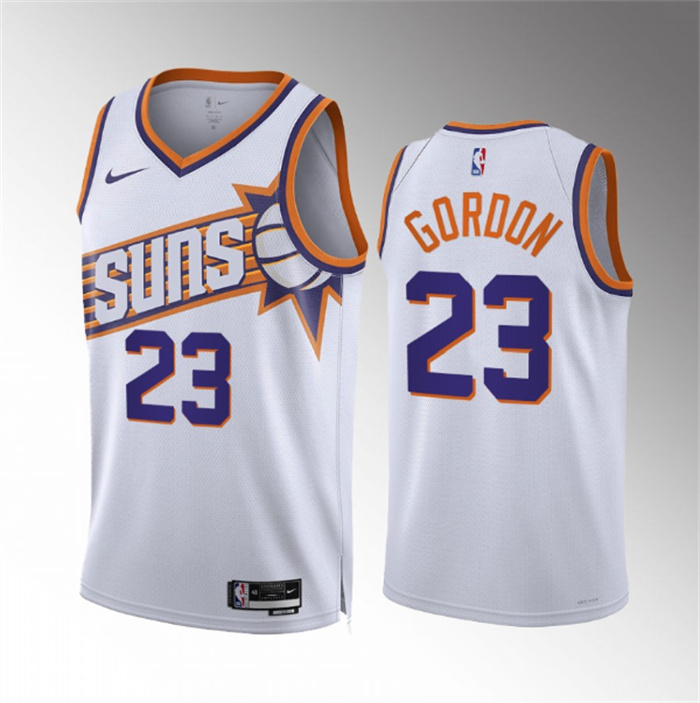 Personalized Men’s Phoenix Suns #23 Eric Gordon White Association Edition Stitched Basketball Jersey