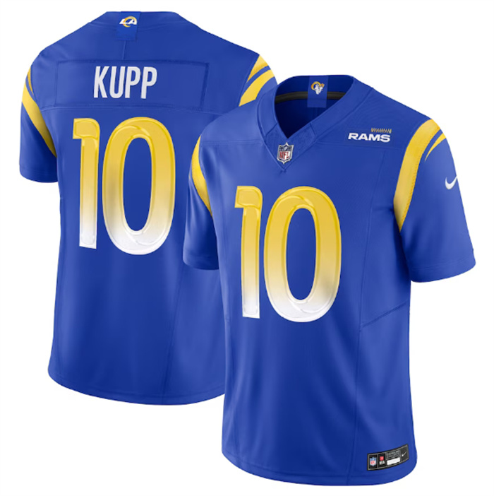 Personalized Men’s Los Angeles Rams #10 Cooper Kupp Royal 2023 F.U.S.E. Untouchable Limited Stitched Football Jersey