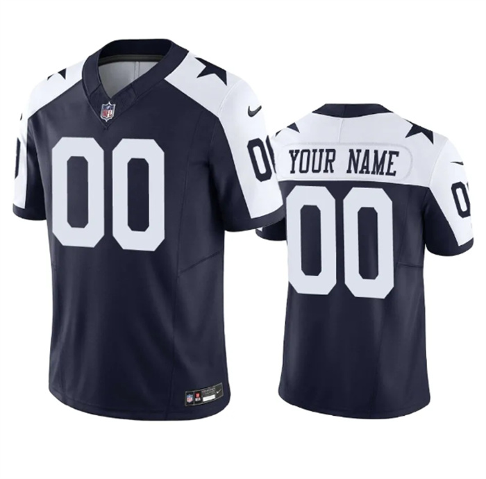 Personalized Men’s Dallas Cowboys Active Player Navy 2023 F.U.S.E. Limited Stitched Football Jersey