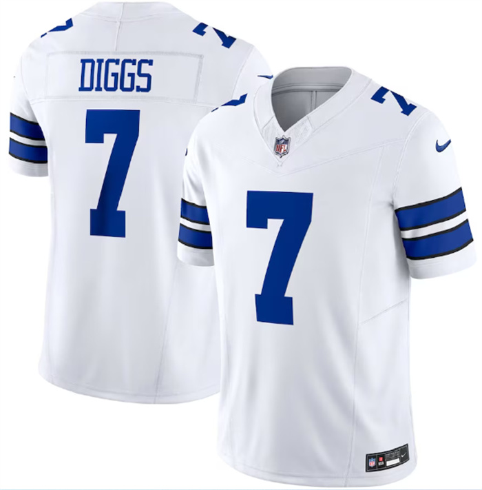 Personalized Men’s Dallas Cowboys #7 Trevon Diggs White 2023 F.U.S.E. Limited Stitched Football Jersey