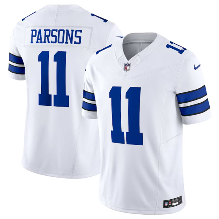 Personalized Men’s Dallas Cowboys #11 Micah Parsons White 2023 F.U.S.E. Limited Stitched Football Jersey