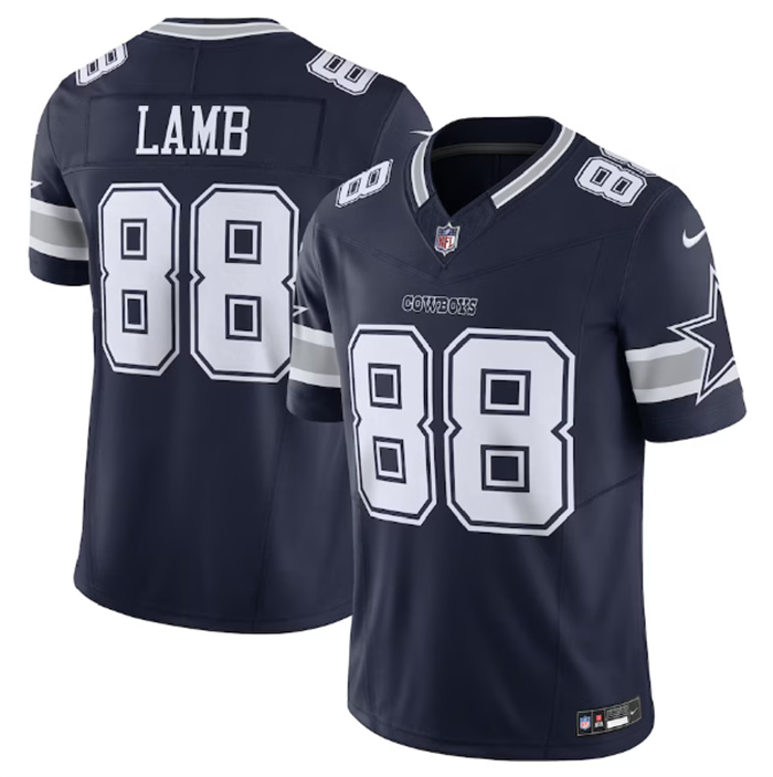 Personalized Men’s Dallas Cowboys #88 CeeDee Lamb Navy 2023 F.U.S.E. Limited Stitched Football Jersey