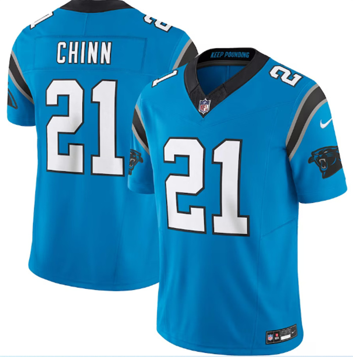 Personalized Men’s Carolina Panthers #21 Jeremy Chinn Blue 2023 F.U.S.E. Untouchable Stitched Football Jersey