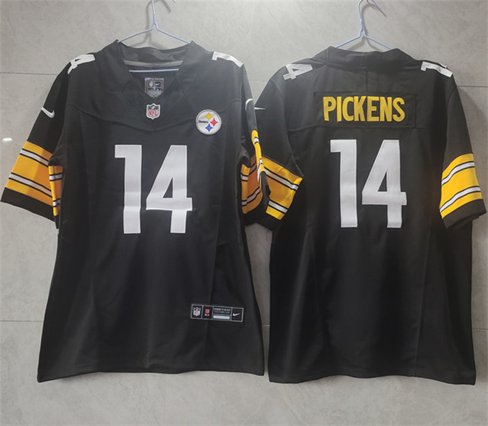 Personalized Men’s Pittsburgh Steelers #14 George Pickens Black 2023 F.U.S.E. Untouchable Limited Jersey