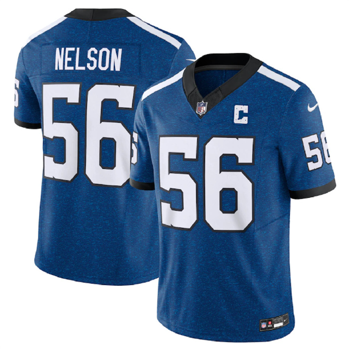 Personalized Men’s Indianapolis Colts #56 Quenton Nelson Royal 2023 F.U.S.E. Indiana Nights Limited Stitched Football Jersey