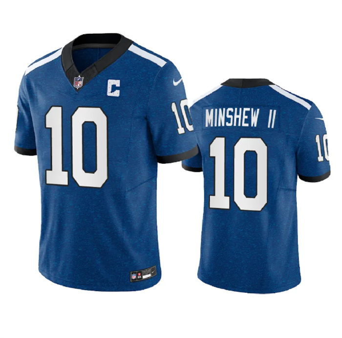 Personalized Men’s Indianapolis Colts #10 Gardner Minshew Royal 2023 F.U.S.E. Indiana Nights Limited Stitched Football Jersey