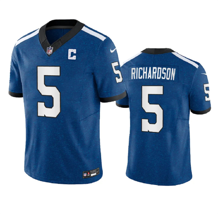 Personalized Men’s Indianapolis Colts #5 Anthony Richardson Royal 2023 F.U.S.E. Indiana Nights Limited Stitched Football Jersey