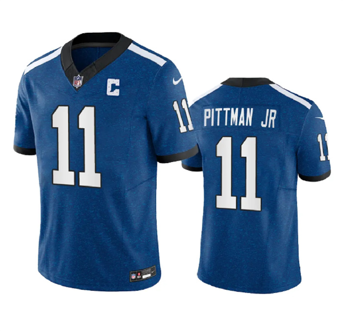 Personalized Men’s Indianapolis Colts #11 Michael Pittman Jr. Royal 2023 F.U.S.E. Indiana Nights Limited Stitched Football Jersey