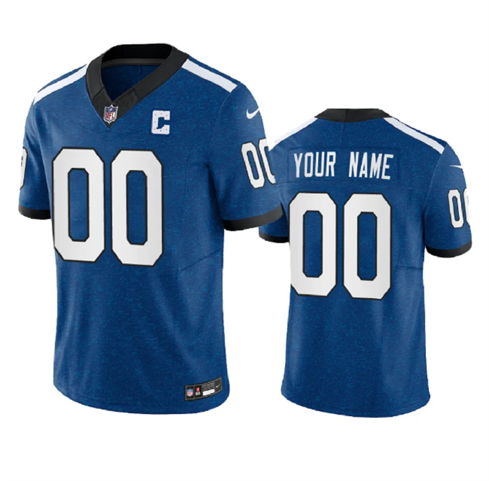 Personalized Men’s Indianapolis Colts Active Player Royal 2023 F.U.S.E. Indiana Nights Limited Stitched Football Jersey