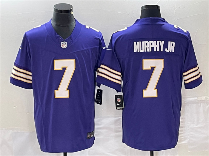 Personalized Men’s Minnesota Vikings #7 Byron Murphy Jr. Purple 2023 F.U.S.E. Untouchable Limited Stitched Jersey