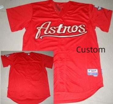 Personalized Custom Houston Astros Red MLB Jerseys
