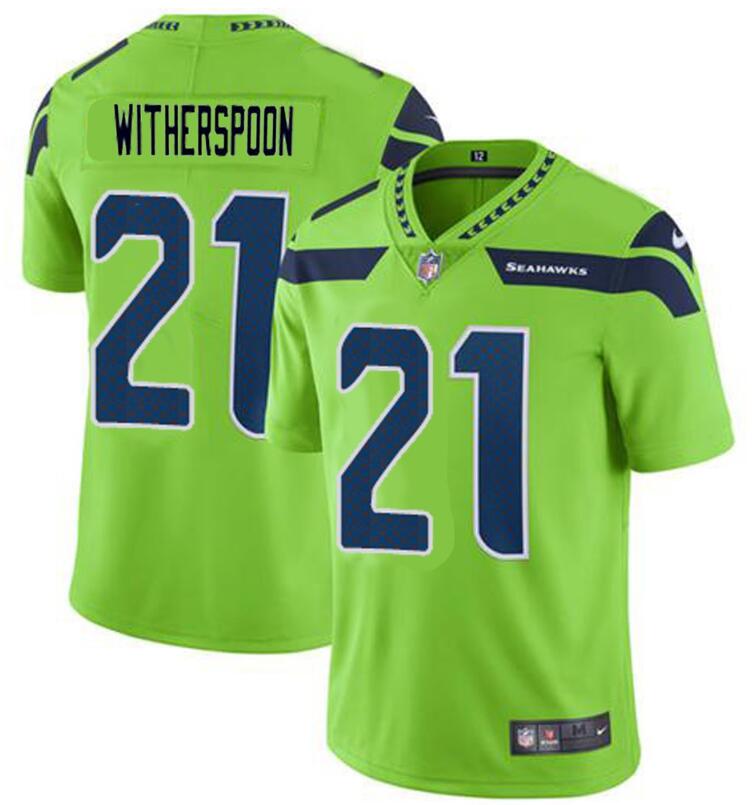 Personalized Men’s Seattle Seahawks #21 Devon Witherspoon Green Untouchable Limited Stitched Football Jersey
