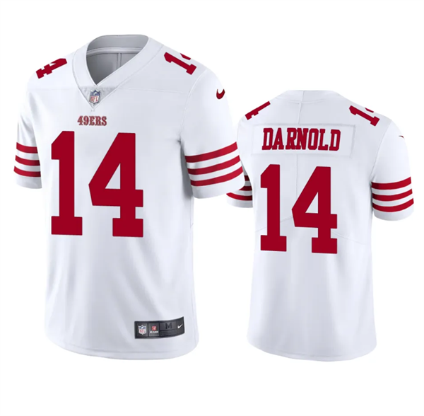 Personalized Men’s San Francisco 49ers #14 Sam Darnold White Untouchable Limited Stitched Football Jersey