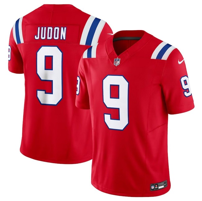 Personalized Men’s New England Patriots #9 Matthew Judon Red 2023 F.U.S.E. Limited Stitched Football Jersey