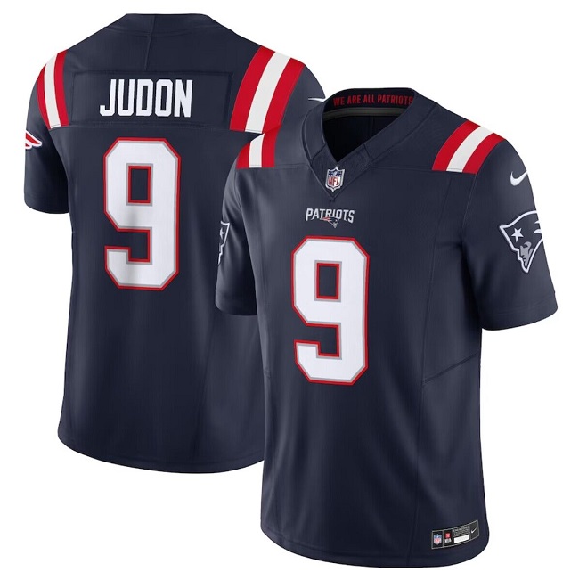 Personalized Men’s New England Patriots #9 Matthew Judon Navy 2023 F.U.S.E. Limited Stitched Football Jersey