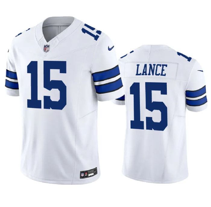 Personalized Men’s Dallas Cowboys #15 Trey Lance White 2023 F.U.S.E. Limited Stitched Football Jersey