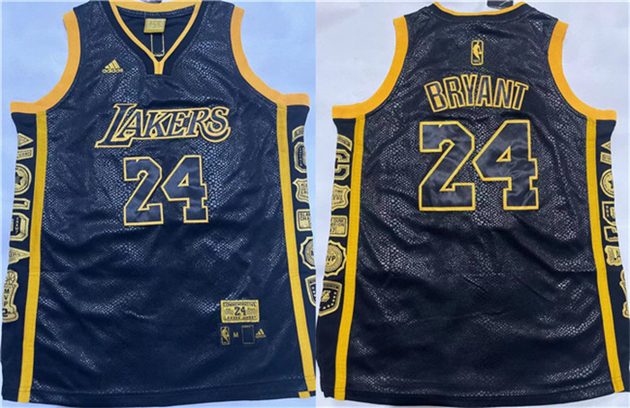 Personalized Men’s Los Angeles Lakers #24 Kobe Bryant Black Stitched Basketball Jersey