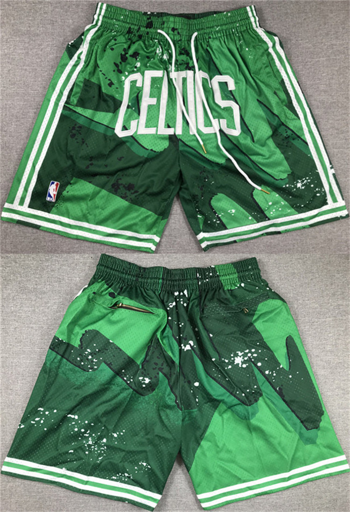 Personalized Men’s Boston Celtics Green Shorts (Run Small)