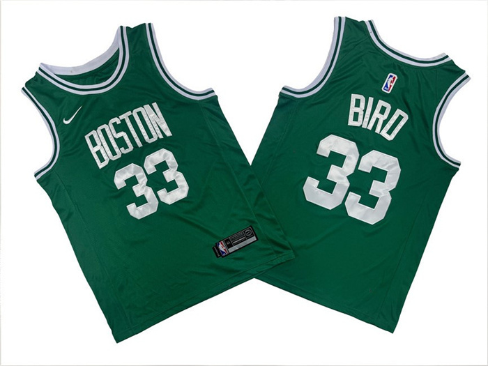 Personalized Men’s Boston Celtics #33 Larry Bird Green Stitched Basketball Jersey