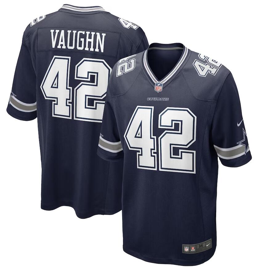 Personalized Youth Dallas Cowboys Deuce Vaughn Navy Game Jersey