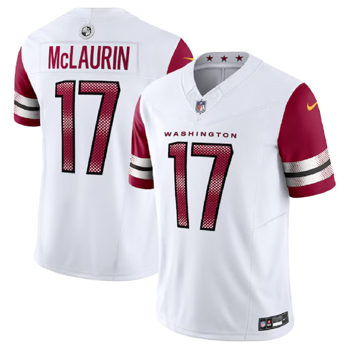 Personalized Men’s Washington Commanders #17 Terry McLaurin White 2023 F.U.S.E. Limited Stitched Football Jersey