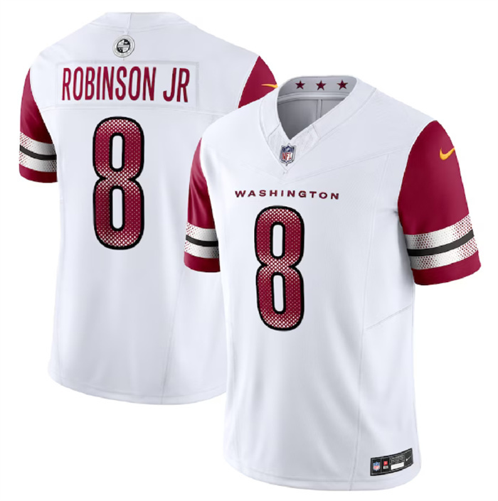 Personalized Men’s Washington Commanders #8 Brian Robinson Jr. White 2023 F.U.S.E. Limited Stitched Football Jersey