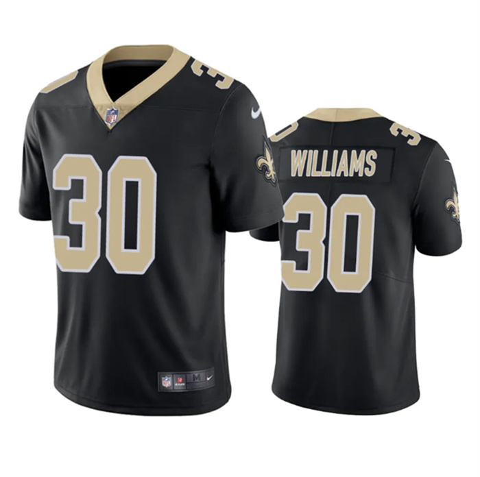 Personalized Men’s New Orleans Saints #30 Jamaal Williams Black Untouchable Stitched Football Jersey