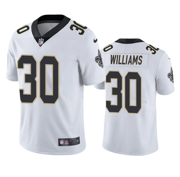 Personalized Men’s New Orleans Saints #30 Jamaal Williams White Untouchable Stitched Football Jersey