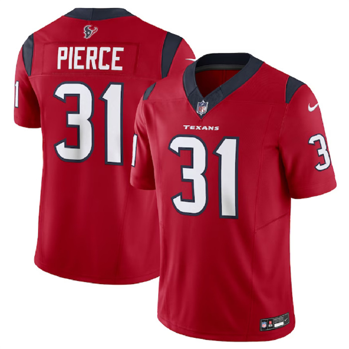 Personalized Men’s Houston Texans #31 Dameon Pierce Red 2023 F.U.S.E Untouchable Stitched Football Jersey