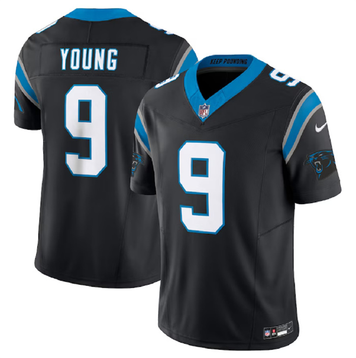 Personalized Men’s Carolina Panthers #9 Bryce Young Black 2023 F.U.S.E. Untouchable Stitched Football Jersey