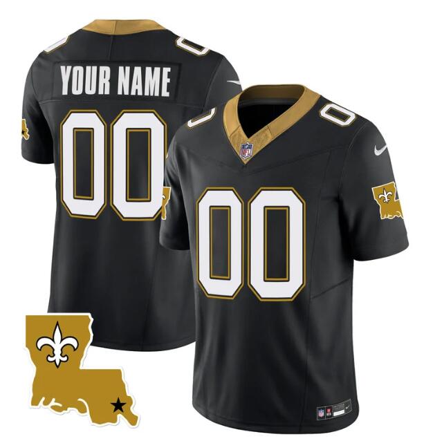 Personalized Men’s New Orleans Saintsized Black 2023 F.U.S.E. 1987 Legacy Stitched Jersey