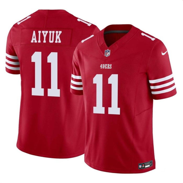 Personalized Men’s San Francisco 49ers #11 Brandon Aiyuk Red 2023 F.U.S.E. Limited Stitched Football Jersey