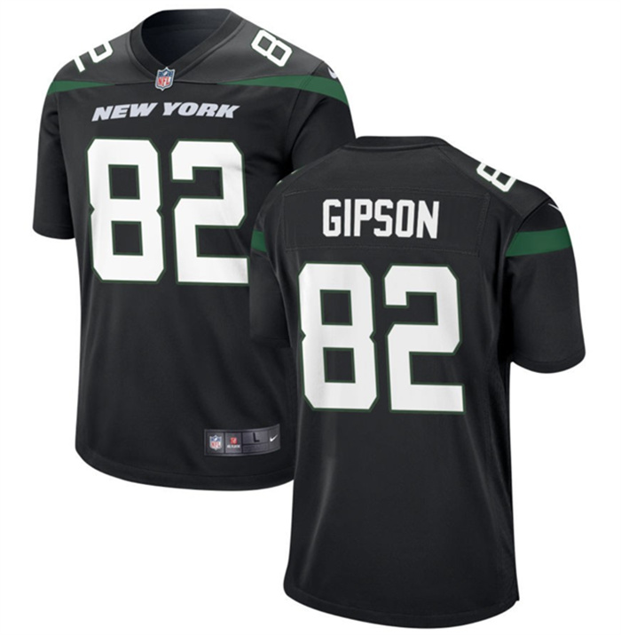 Personalized Men’s New York Jets #82 Xavier Gipson Black Stitched Jersey