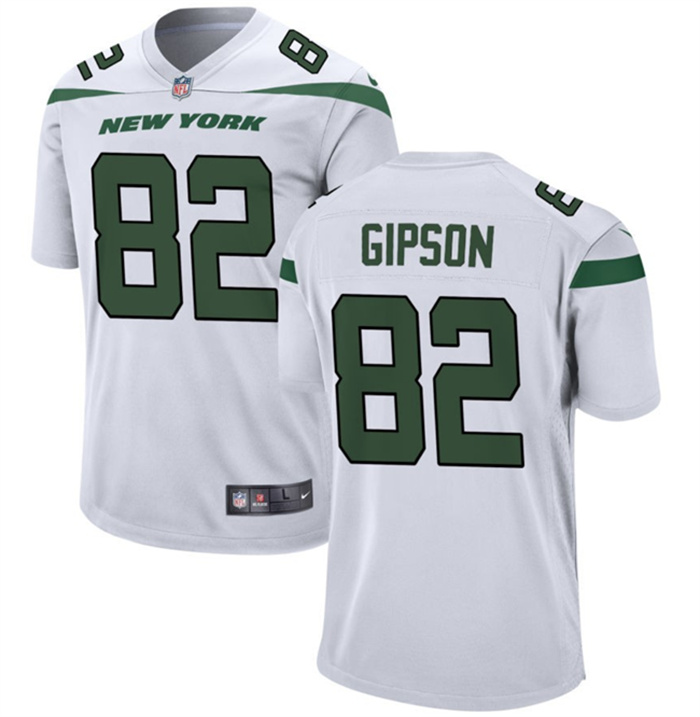 Personalized Men’s New York Jets #82 Xavier Gipson White Stitched Jersey